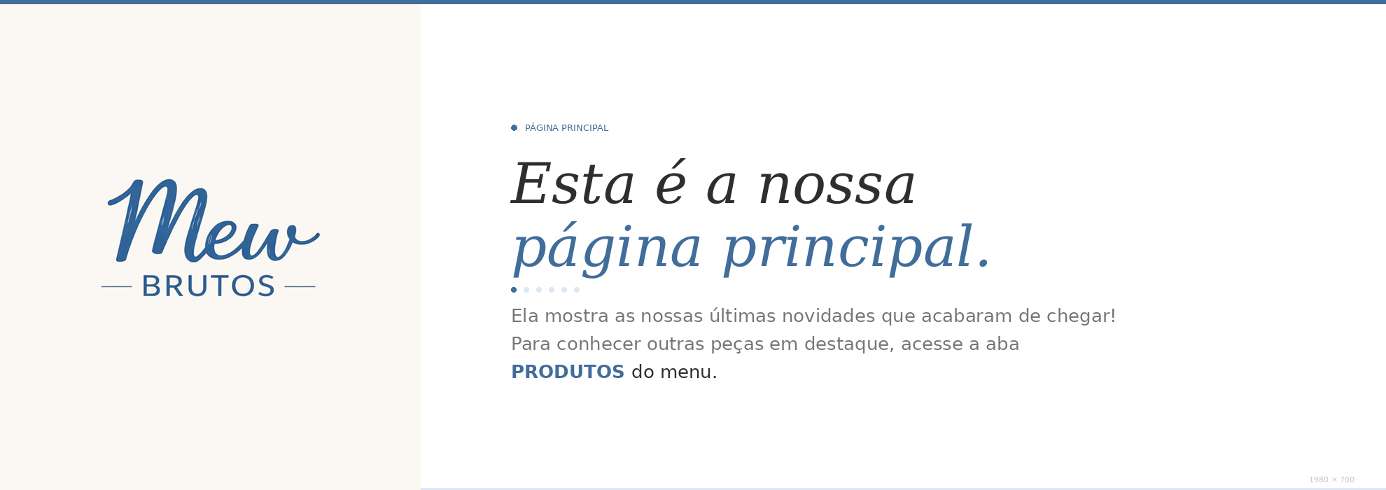 Página Principal Mew Brutos